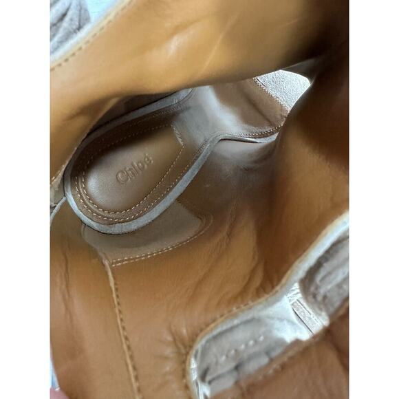 Chloe Fringed Tasseled Suede Ankle Open Toes boots Size UE 37 - Picture 8 of 12